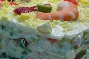 lasaña de ensaladilla